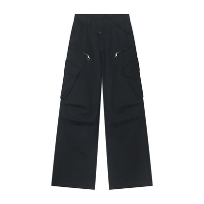 HOUZHOU Techwear Pantalon Cargo Homme Vêtements De Travail Old Money Pantalon Large Homme Japonais Streetwear Hip Hop Poches Décontracté Lâche