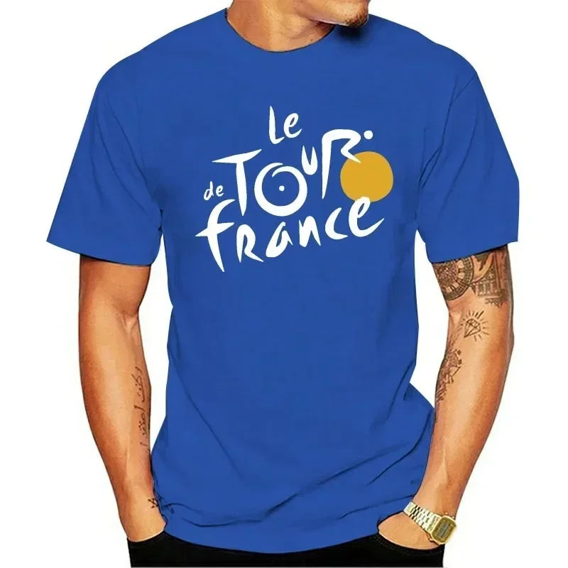 le tour de franceS T Shirts Women Men Bicycle Cycling Jersey Printing Tour De France Cycling Unisex Tee Street  Loose Sports Top