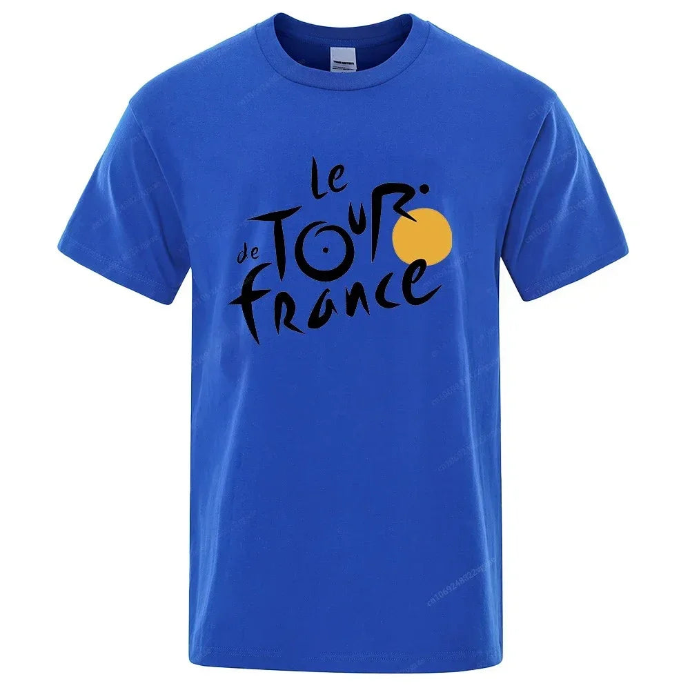 le tour de franceS T Shirts Women Men Bicycle Cycling Jersey Printing Tour De France Cycling Unisex Tee Street  Loose Sports Top