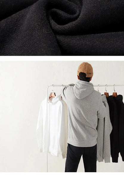 Brand Printed Men's Hoodie Wool Warm Men's Sweatshirt Fashion Street Wear Casual Men's Loose Breathable Pullover Brand Hoodie