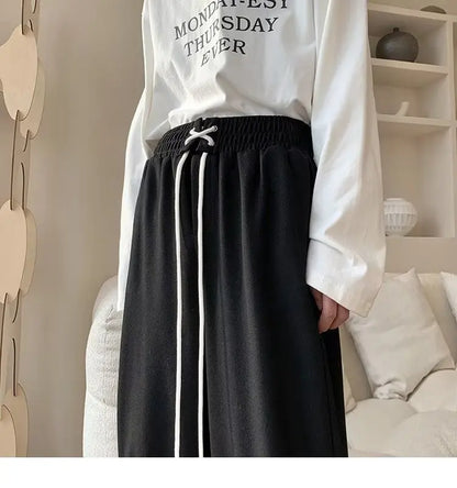 HOUZHOU Graue Jogginghose für Männer Herbst Baggy Fashion Oversize Sporthose Balck Hose Männliche Jogger Streetwear Sportbekleidung