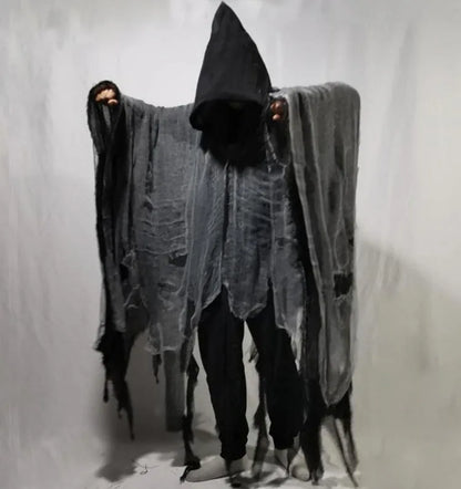 Unisex Halloween Ghost Dementors Cosplay Costume Gothic Horror Zombie Tattered Hooded Capes Day Of The Dead Party Props Cloaks