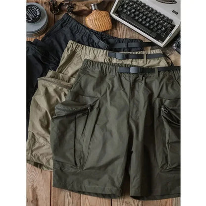 HOUZHOU Cargo-Shorts Herren Sommer Strand Lockere Beiläufige Arbeitshose Männlich Große Größe Schwarz Outdoor Shorts Hose 5XL Atmungsaktiv