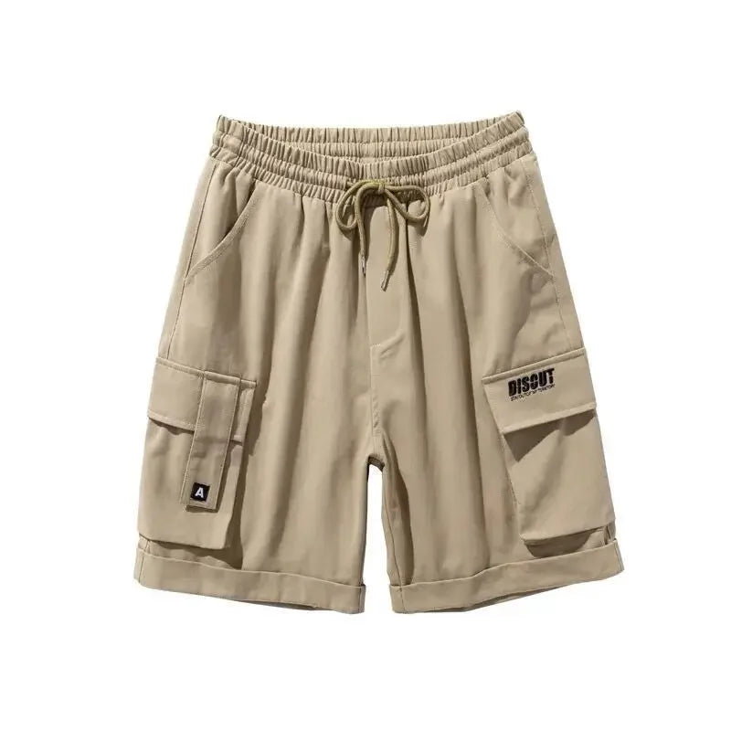 HOUZHOU Cargo-Shorts Herren Sommer Strand Lockere Beiläufige Arbeitshose Männlich Große Größe Schwarz Outdoor Shorts Hose 5XL Atmungsaktiv