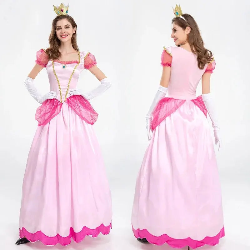 Neu Prinzessin Kleid Palast Party Königin Rock Rosa Pfirsichblüte Kleidung Anime Halloween Kostüme für