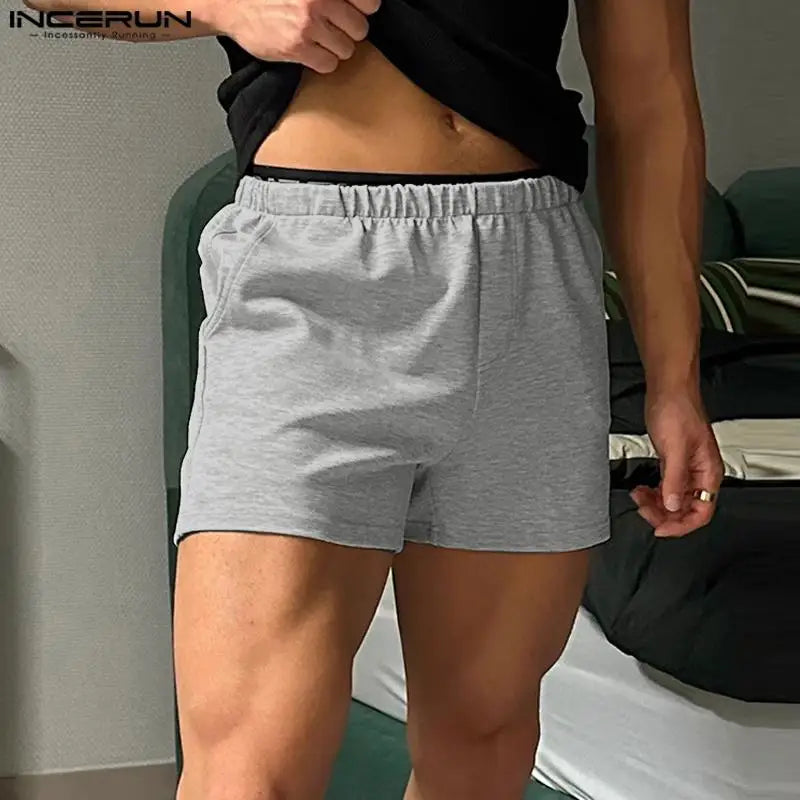 INCERUN 2024 Koreanische Stil Shorts Neue Männer Sommer Mode Sport Alle-spiel Shorts Casual Streetwear Männlichen Solide Einfache Shorts S-5XL