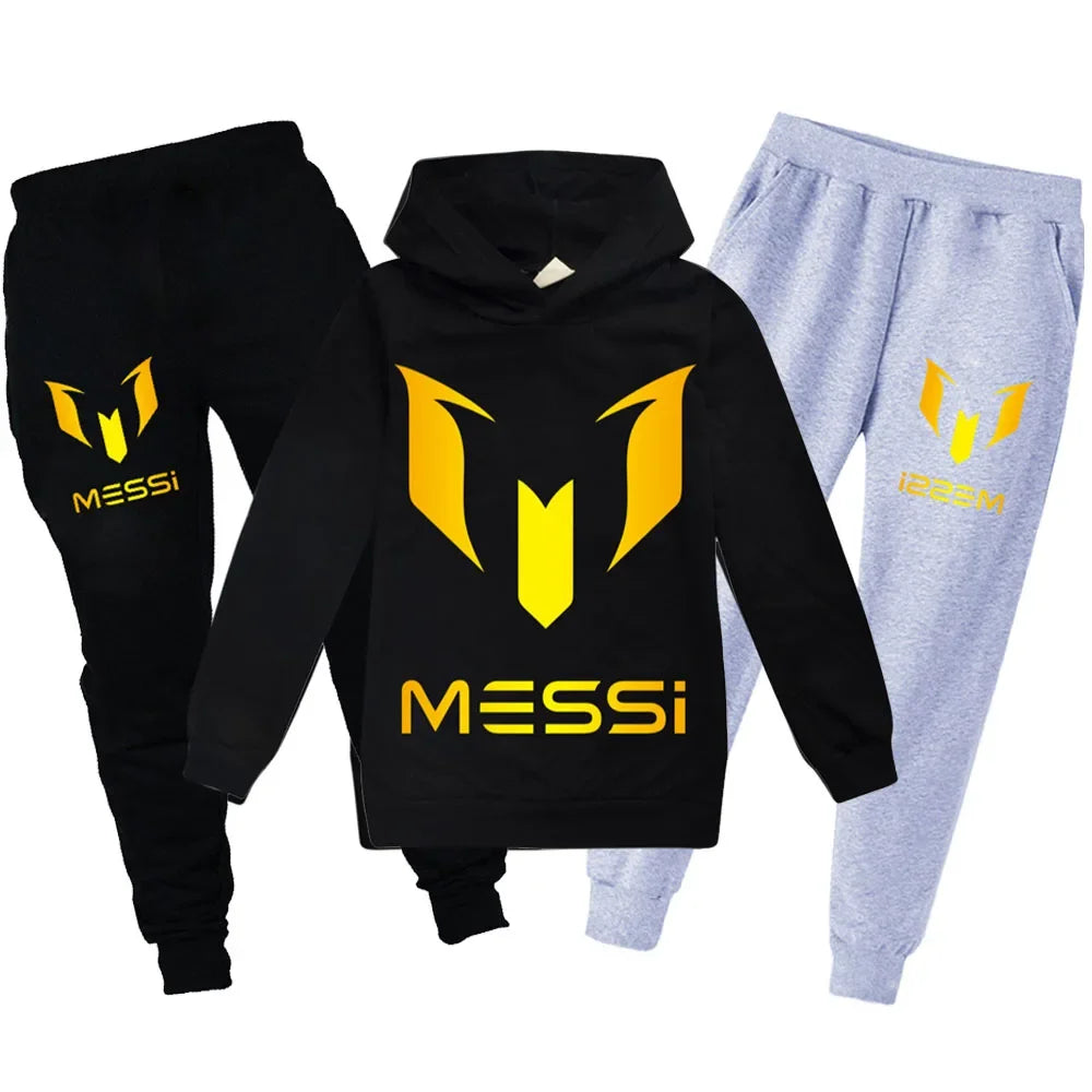 Argentinischer Fußball-Superstar Mädchen Kleidung Kindermode Hoodies Hose Set Kinder Frühling Herbst Sport Anzug Pullover