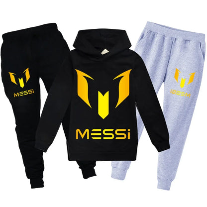 Argentine Football Superstar Girls Clothes Kids Fashion Hoodies Pant Set Kids Spring Autumn Sports Suit Sweater