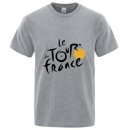 le tour de franceS T Shirts Women Men Bicycle Cycling Jersey Printing Tour De France Cycling Unisex Tee Street  Loose Sports Top