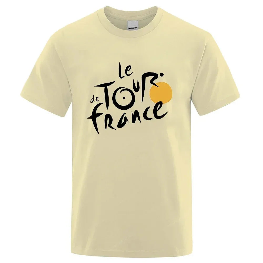 le tour de franceS T Shirts Women Men Bicycle Cycling Jersey Printing Tour De France Cycling Unisex Tee Street  Loose Sports Top