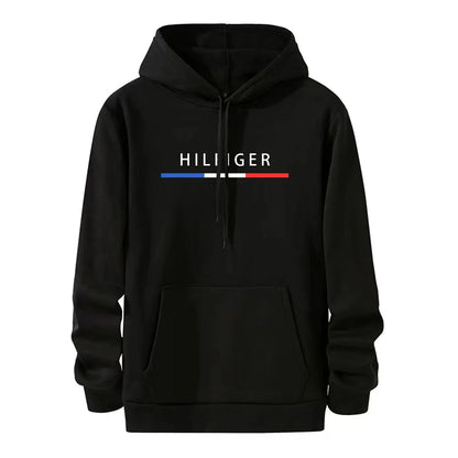 Bedruckter Herren-Kapuzenpullover aus Wolle, warm, für Herren, modisch, Streetwear, lässig, lockerer, atmungsaktiver Pullover, Marken-Kapuzenpullover