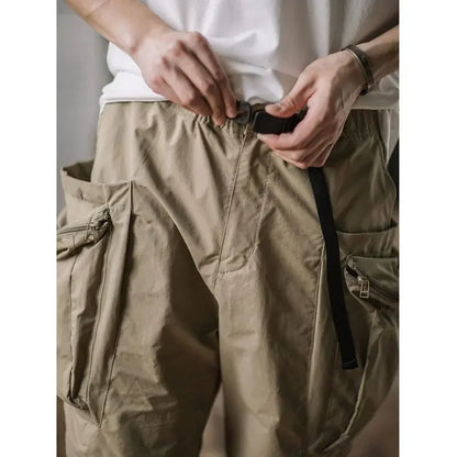 HOUZHOU Cargo-Shorts Herren Sommer Strand Lockere Beiläufige Arbeitshose Männlich Große Größe Schwarz Outdoor Shorts Hose 5XL Atmungsaktiv