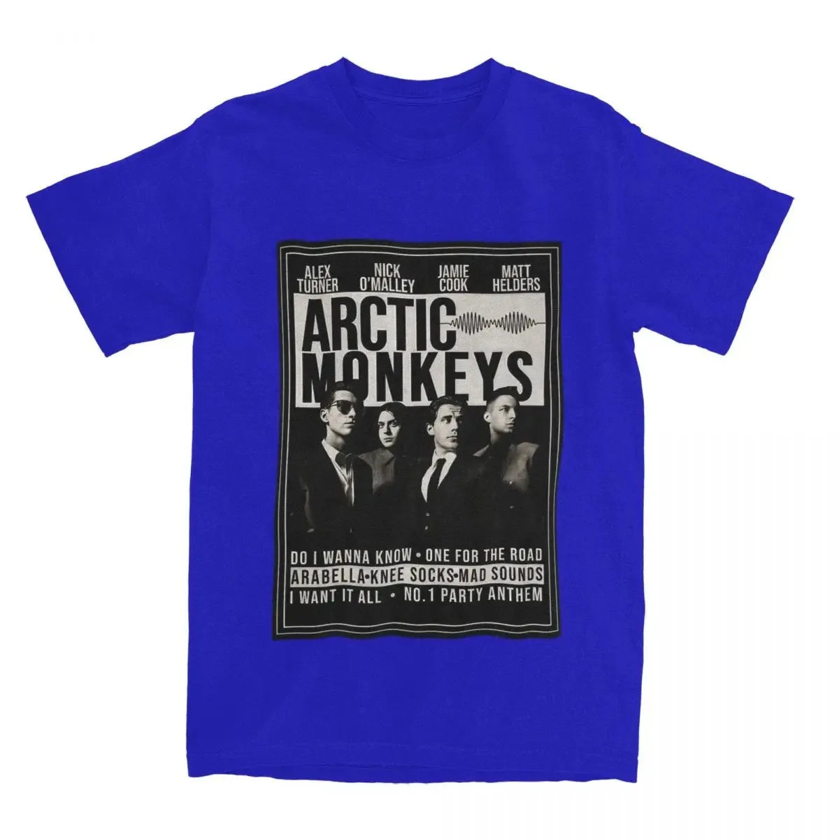 Arctic Monkeys Rockband-Zubehör T-Shirt Herren Damen Hip Hop Erstaunliches T-Shirt aus 100 % Baumwolle Rundhalsausschnitt Kurzarm Klassische Oberteile