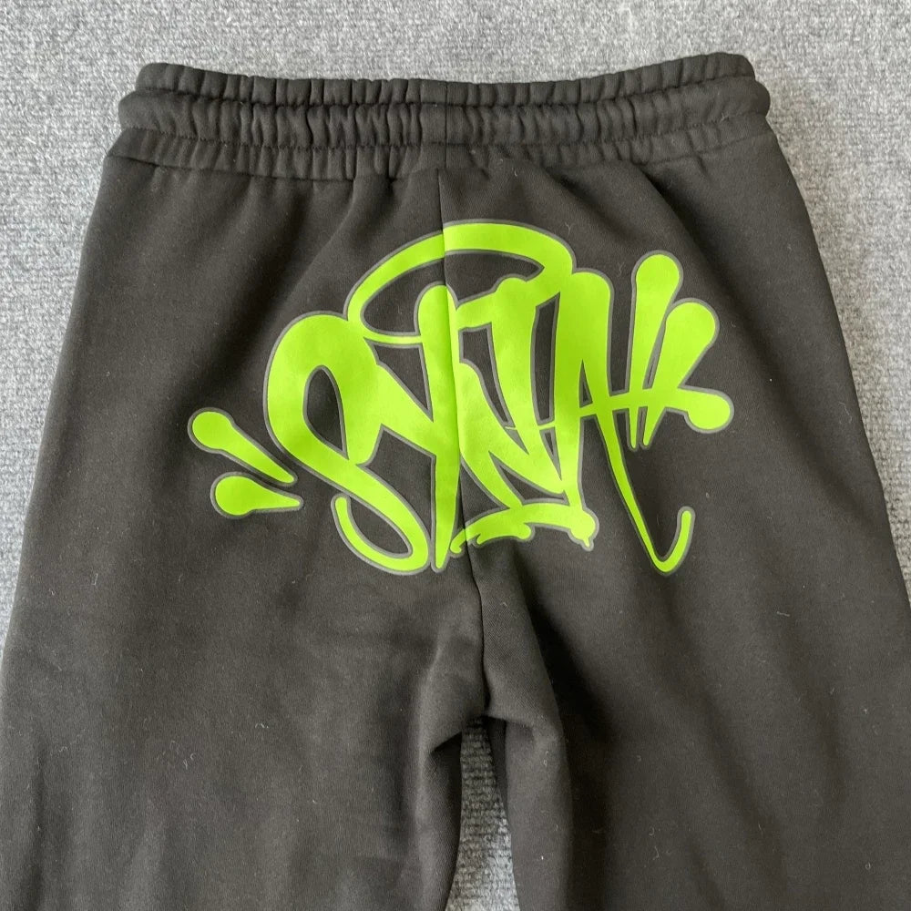 Survêtements décontractés de marque de rue hauts pantalons longs ensemble hiver coton Hip Hop hommes femmes sweat à capuche pantalons de sport