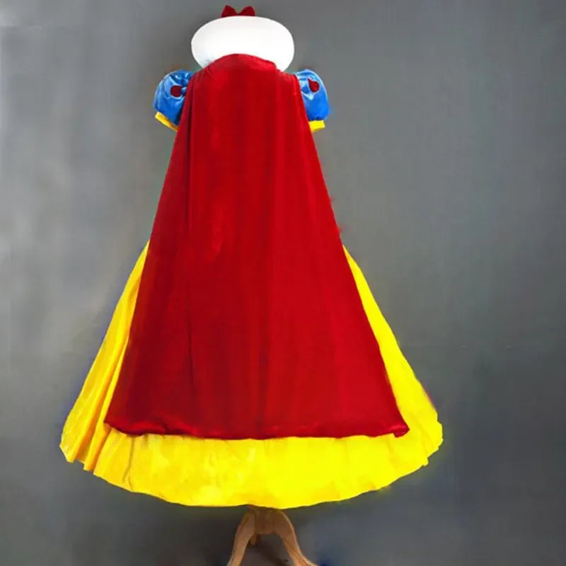 Cartoon Princess Snow White Halloween Party Costume Adult Cosplay Plus Size Dress Girl Princess Dress Women Adult Clothing