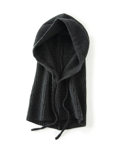 Bonnet tricoté en laine et cachemire pour homme et femme, écharpe, élégant, bonnet, cagoule, couvre-chef, unisexe, 4 nouvelles couleurs, hiver