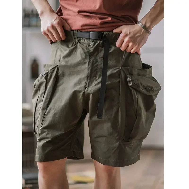 HOUZHOU Cargo Shorts Hommes Été Plage Lâche Décontracté Travail Pantalon Homme Grande Taille Noir Extérieur Shorts Pantalons 5XL Respirant