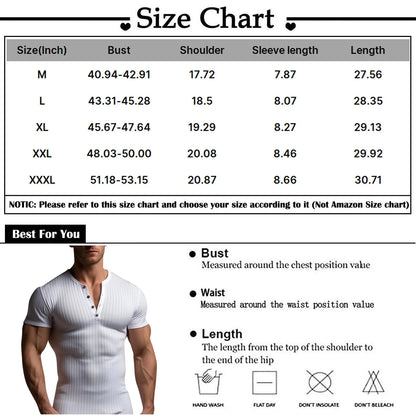 Herren T-Shirt Sommer Laufsport Fitness Kleidung Muscle Slim Fit Kurzarm T-Shirt V-Ausschnitt Casual Tops männliches T-Shirt