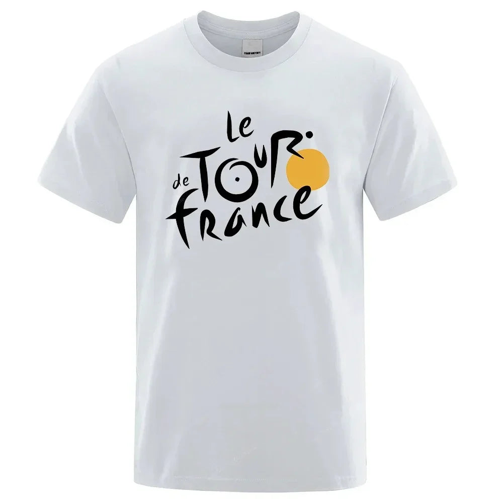 le tour de franceS T Shirts Women Men Bicycle Cycling Jersey Printing Tour De France Cycling Unisex Tee Street  Loose Sports Top