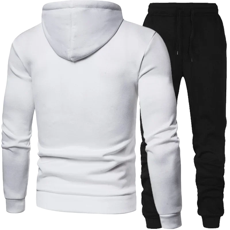 Vêtements pour hommes Sweat-shirt à pois Costume à capuche et pantalon Costume Costumes de mode pour hommes Vêtements d'hiver pour hommes Nouvel ensemble deux pièces