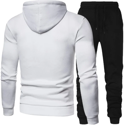 Vêtements pour hommes Sweat-shirt à pois Costume à capuche et pantalon Costume Costumes de mode pour hommes Vêtements d'hiver pour hommes Nouvel ensemble deux pièces